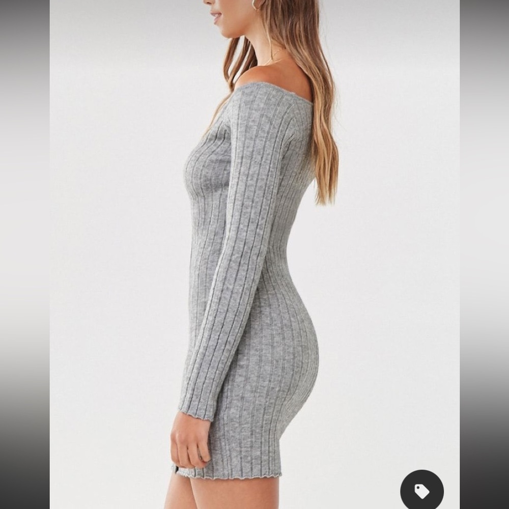 2/$34 Forever 21 Heather Grey Knit Dress